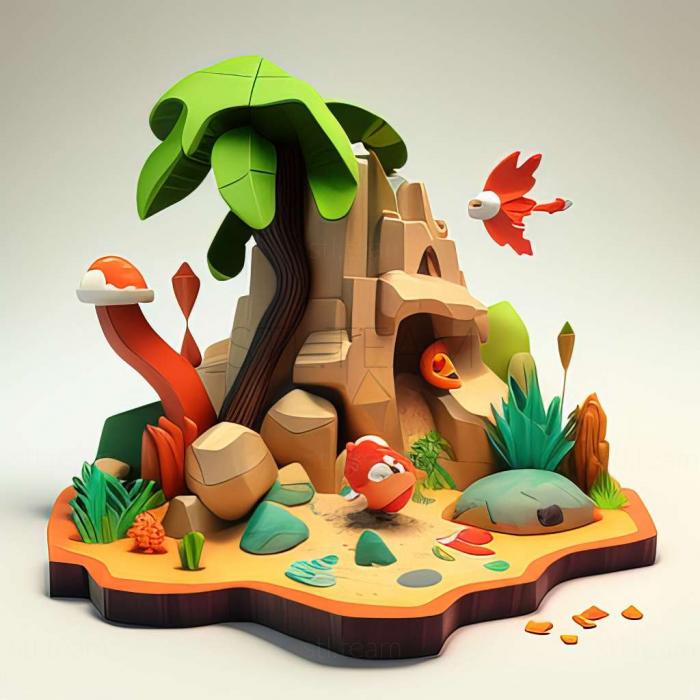 3D модель Игра Новый остров Йоши (STL)